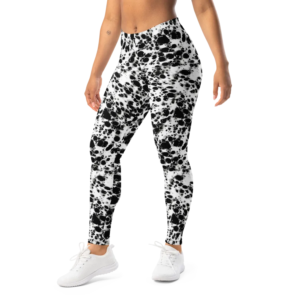 Obsidian Foam on Leggings — Left Front