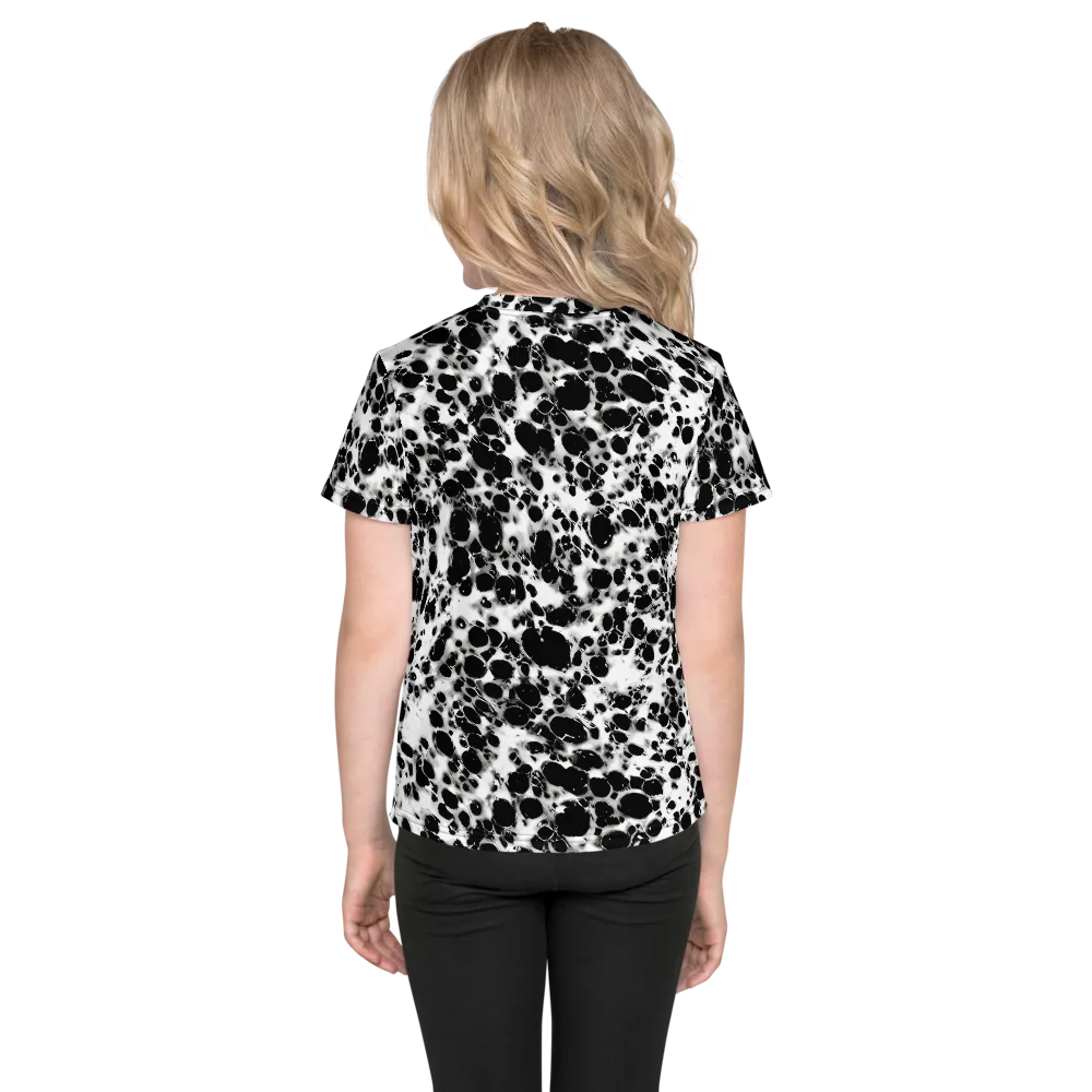 Obsidian Foam on Kids Crew Neck T-Shirt — Back