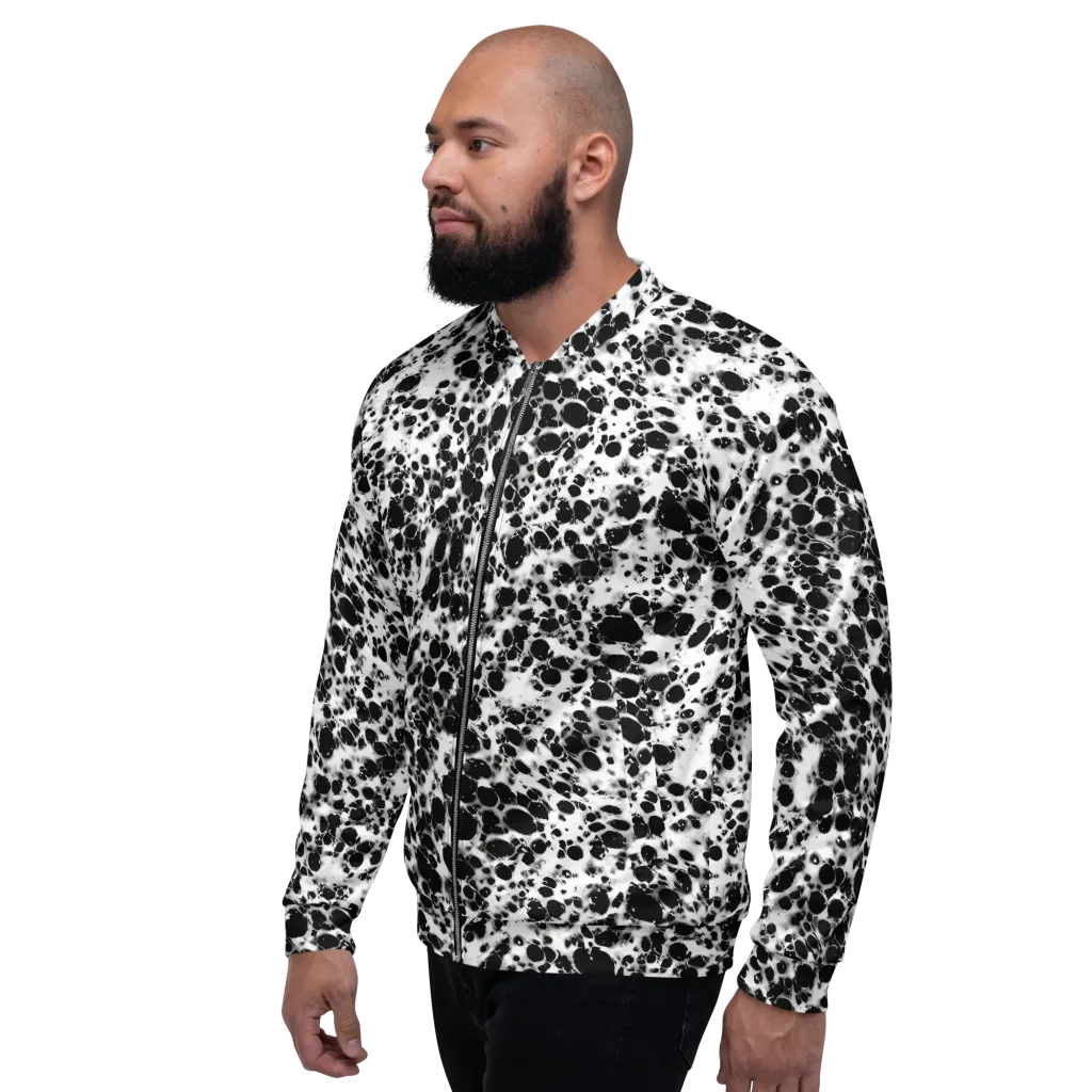 Obsidian Foam on Bomber Jacket — Left