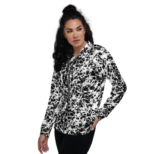 Obsidian Foam on a Bomber Jacket