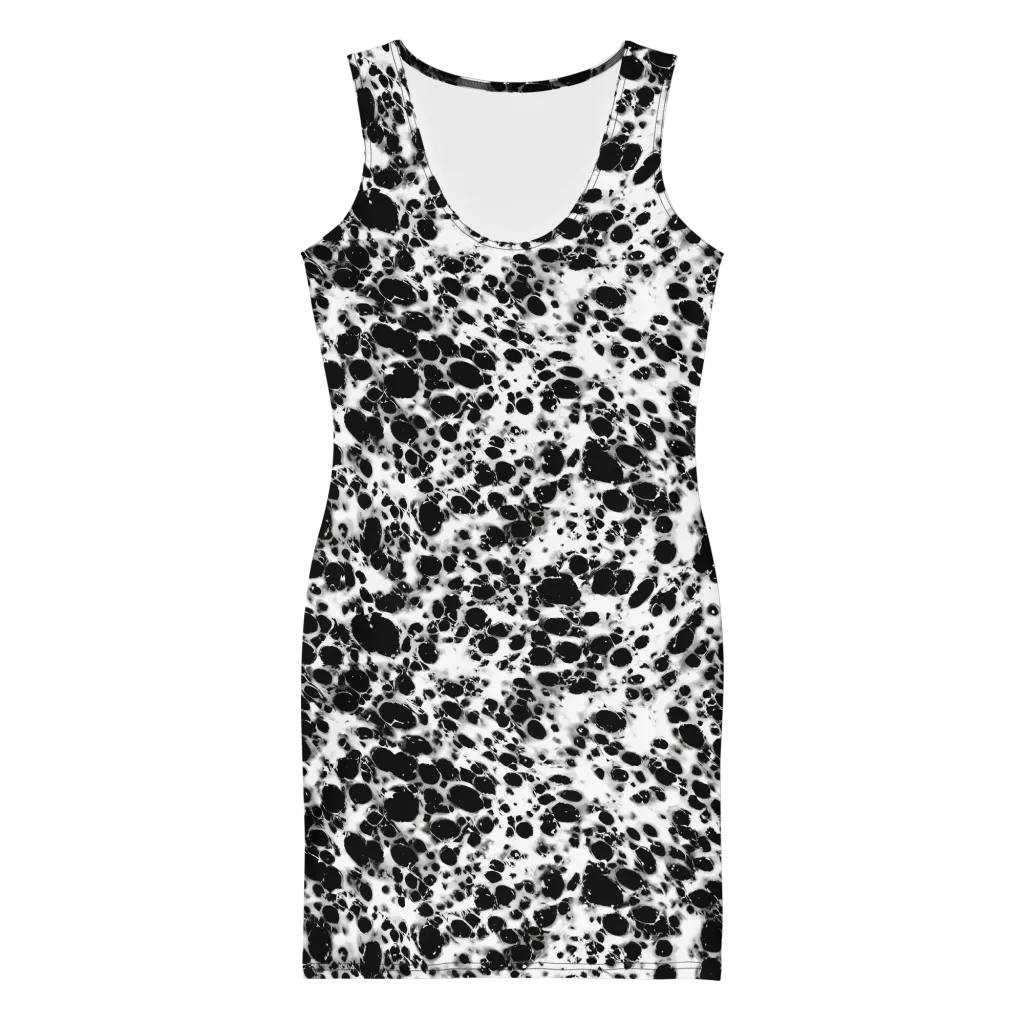 Obsidian Foam on Bodycon Dress — Front