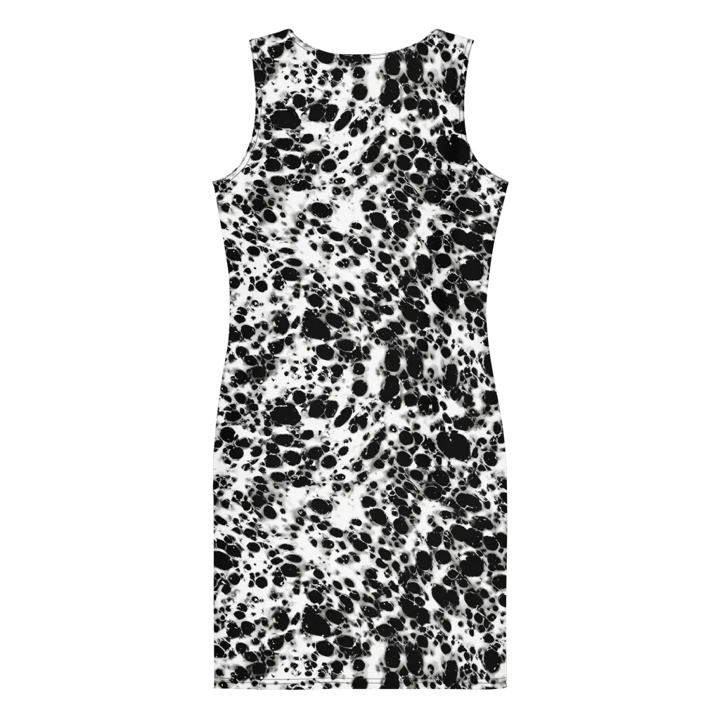 Obsidian Foam on Bodycon Dress — Back