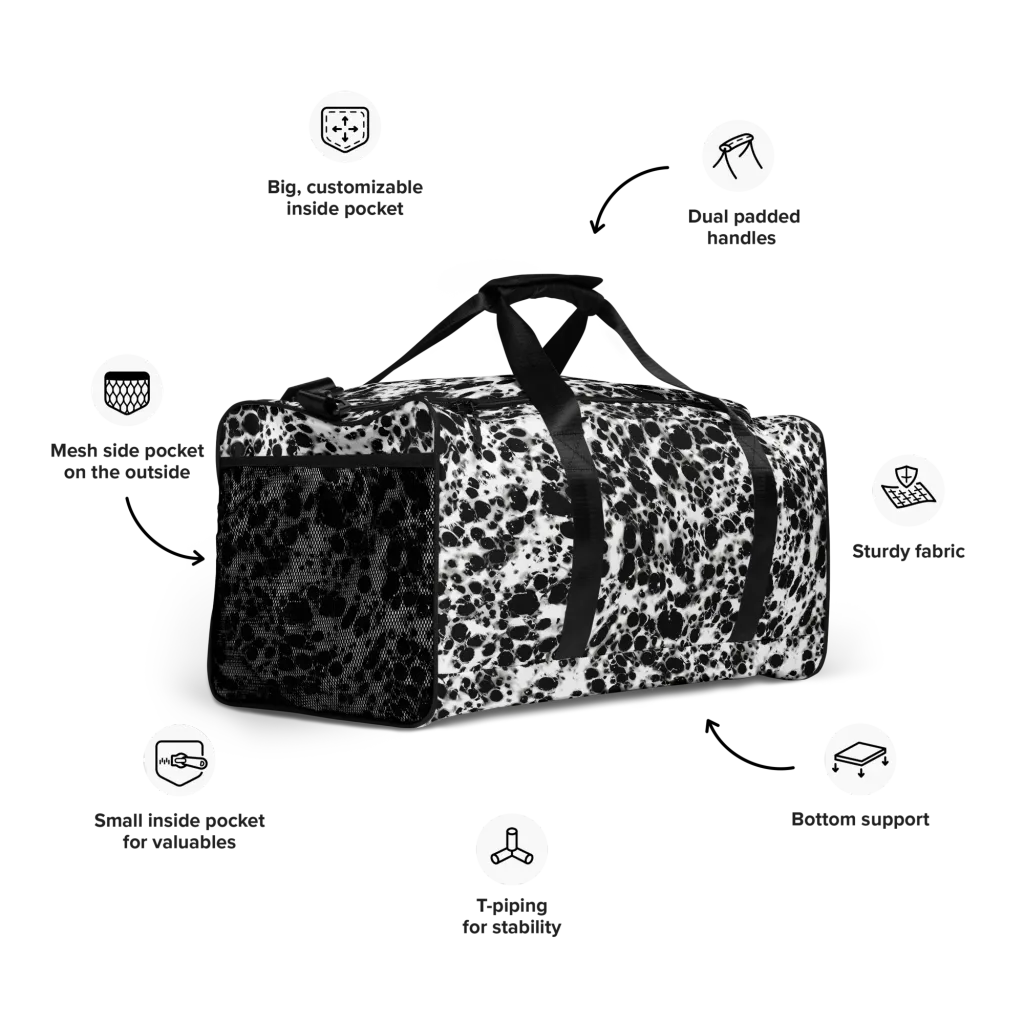 Obsidian Foam on Duffle Bag — Right Front