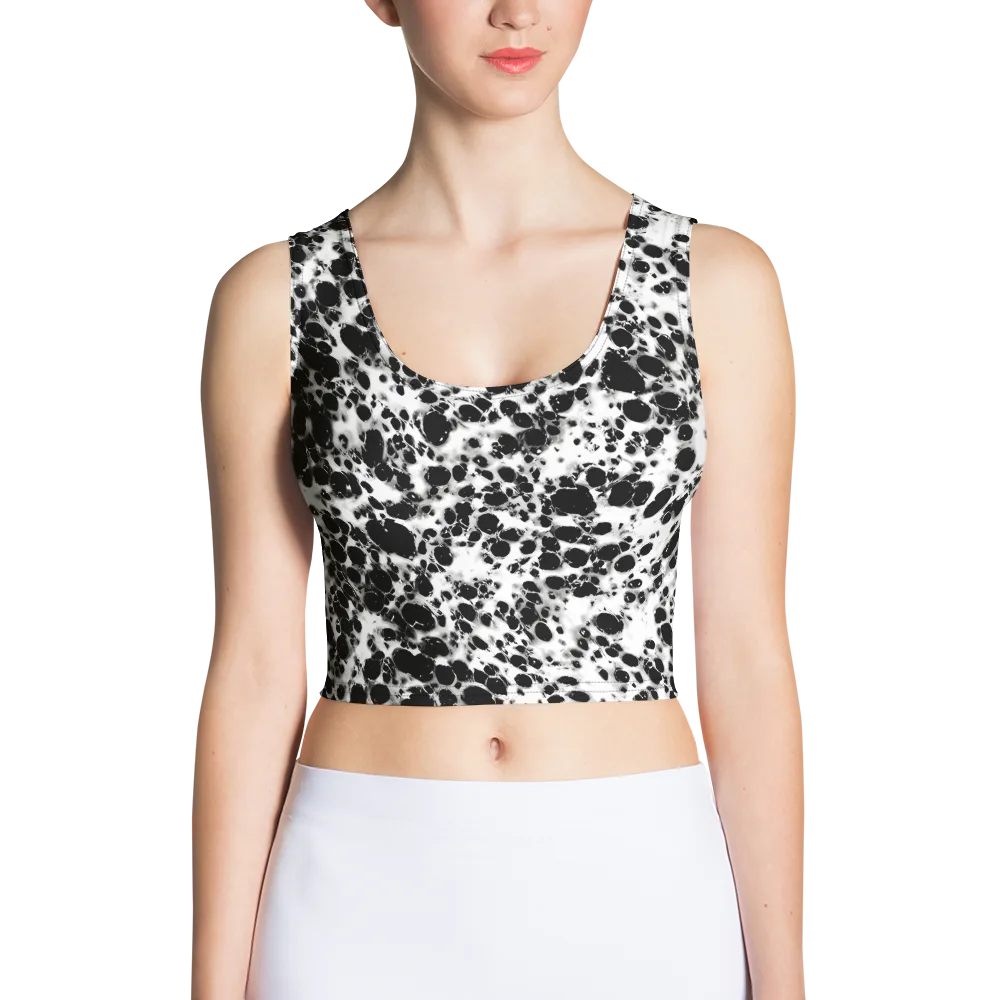 Obsidian Foam on Crop Top — Front