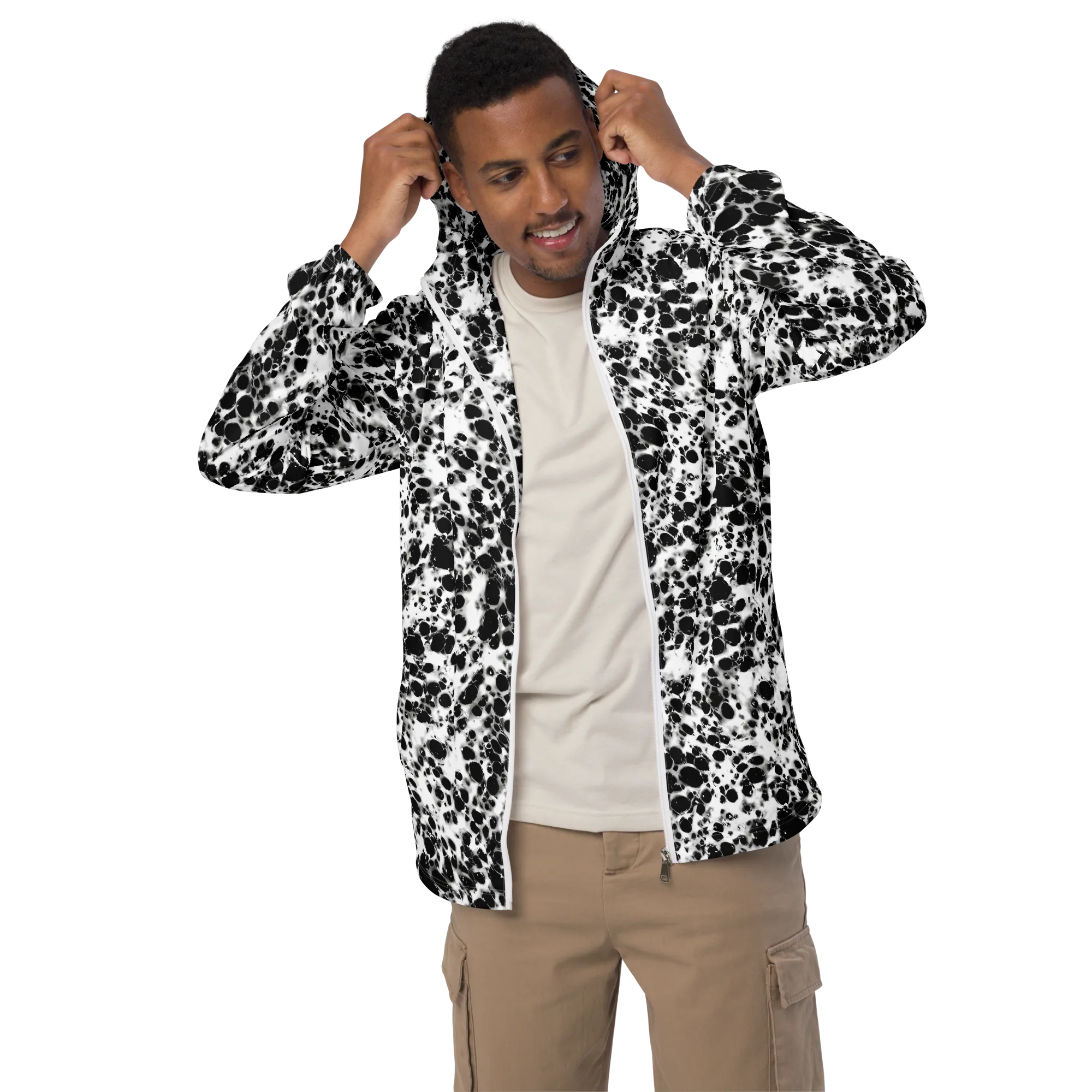 Obsidian Foam on Men's Windbreaker — Front