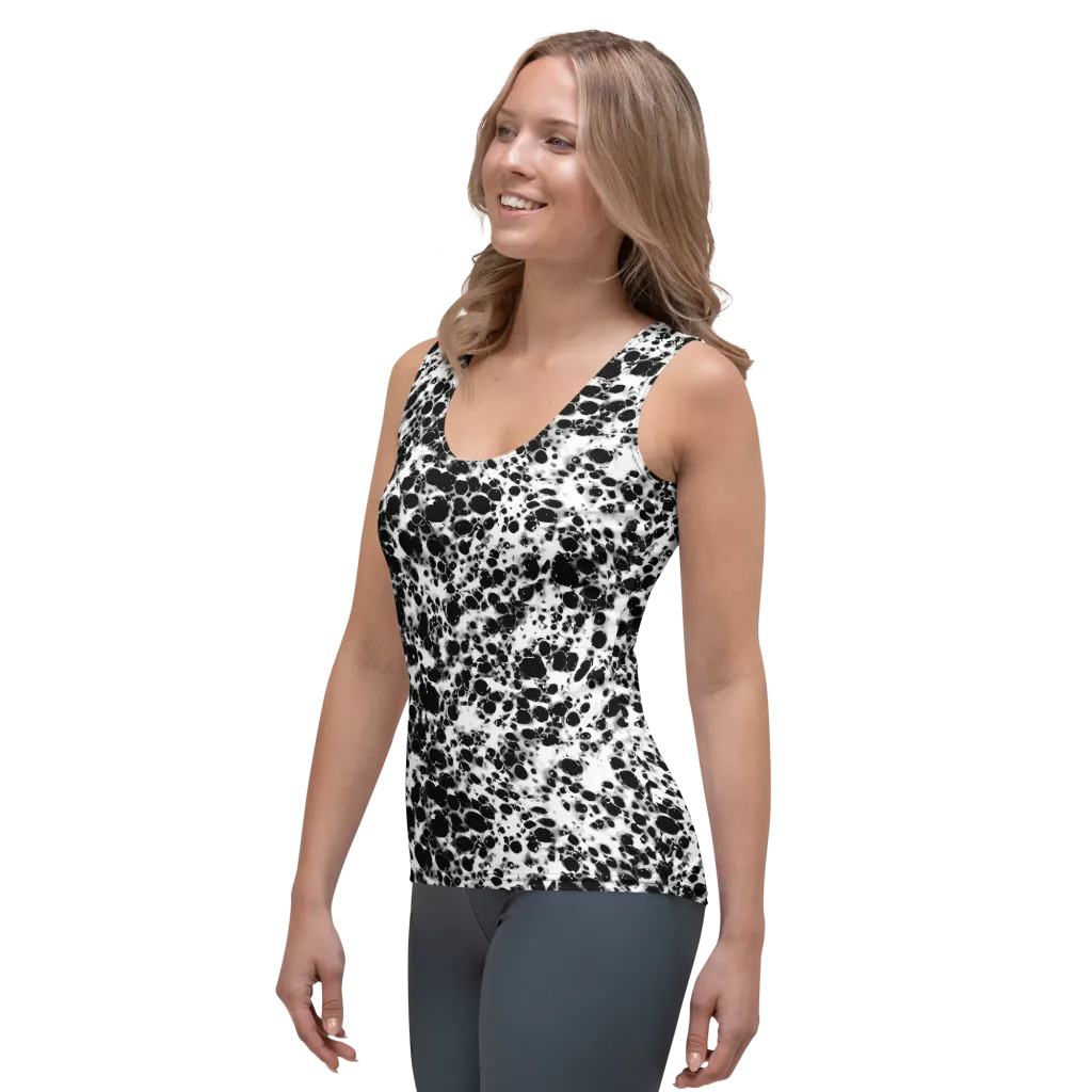 Obsidian Foam on Women's Tank Top — Left Front