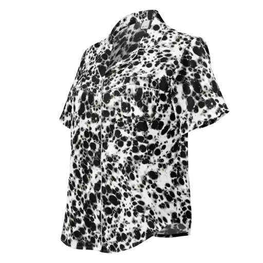 Obsidian Foam on a Women's Short Sleeve Pajama Top