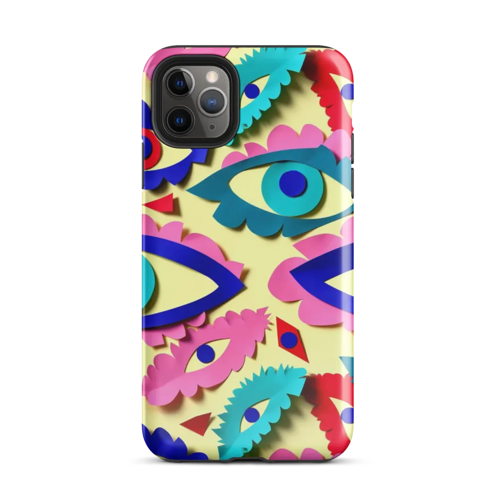 Paper Eye Parade on Tough Case for iPhone® — Front