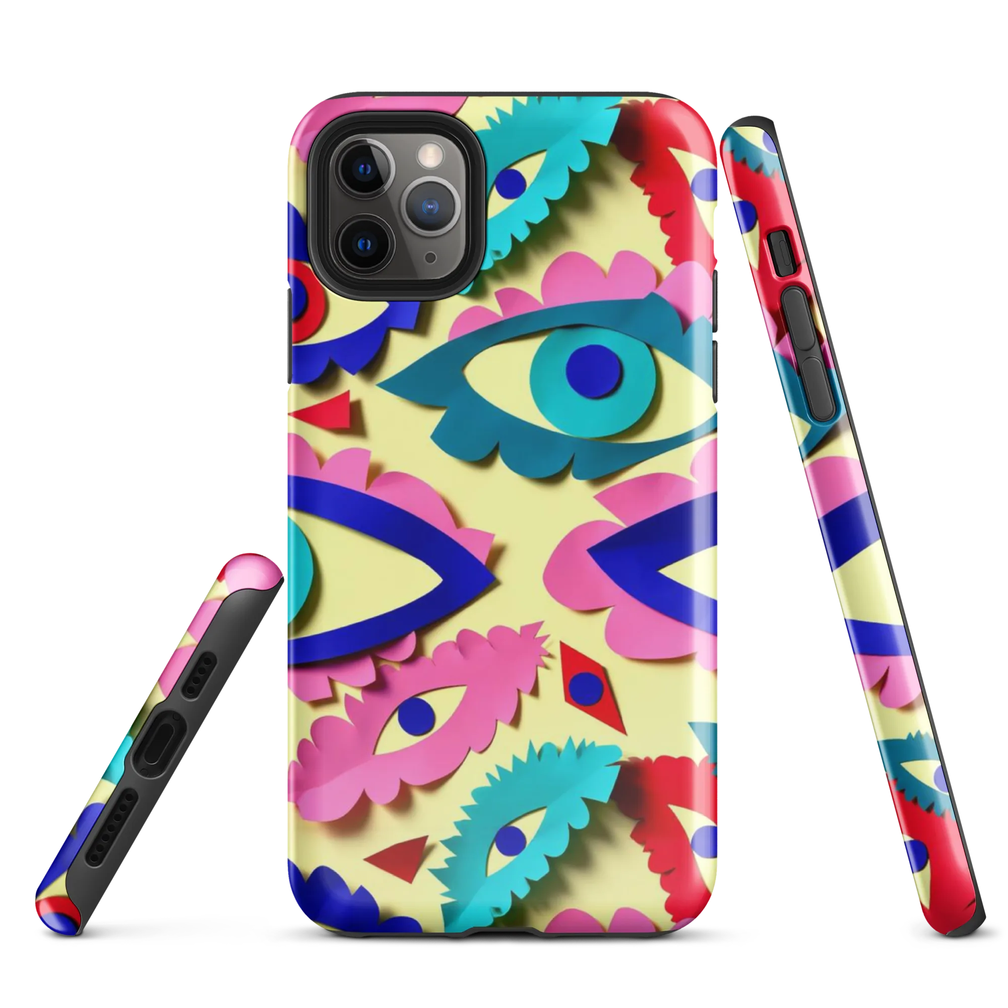 Paper Eye Parade on Tough Case for iPhone® — Front
