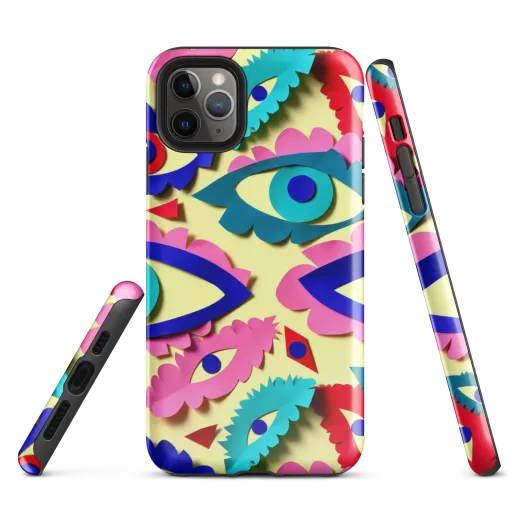 Paper Eye Parade on a Tough Case for iPhone®