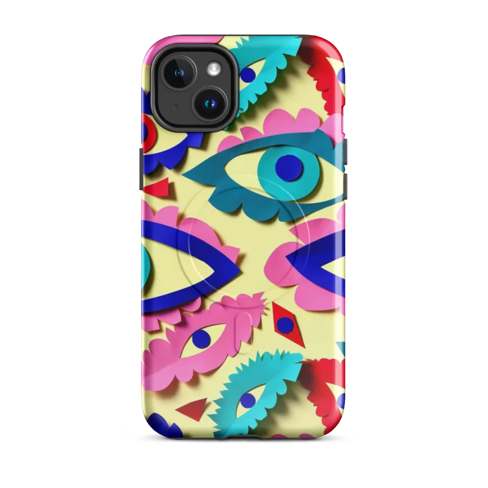 Paper Eye Parade on MagSafe Tough Case for iPhone® — Front