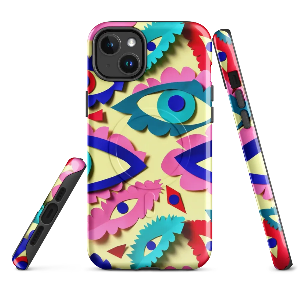 Paper Eye Parade on MagSafe Tough Case for iPhone® — Front