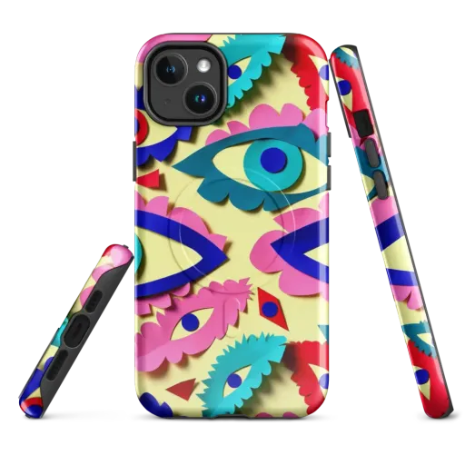 Paper Eye Parade on a MagSafe Tough Case for iPhone®
