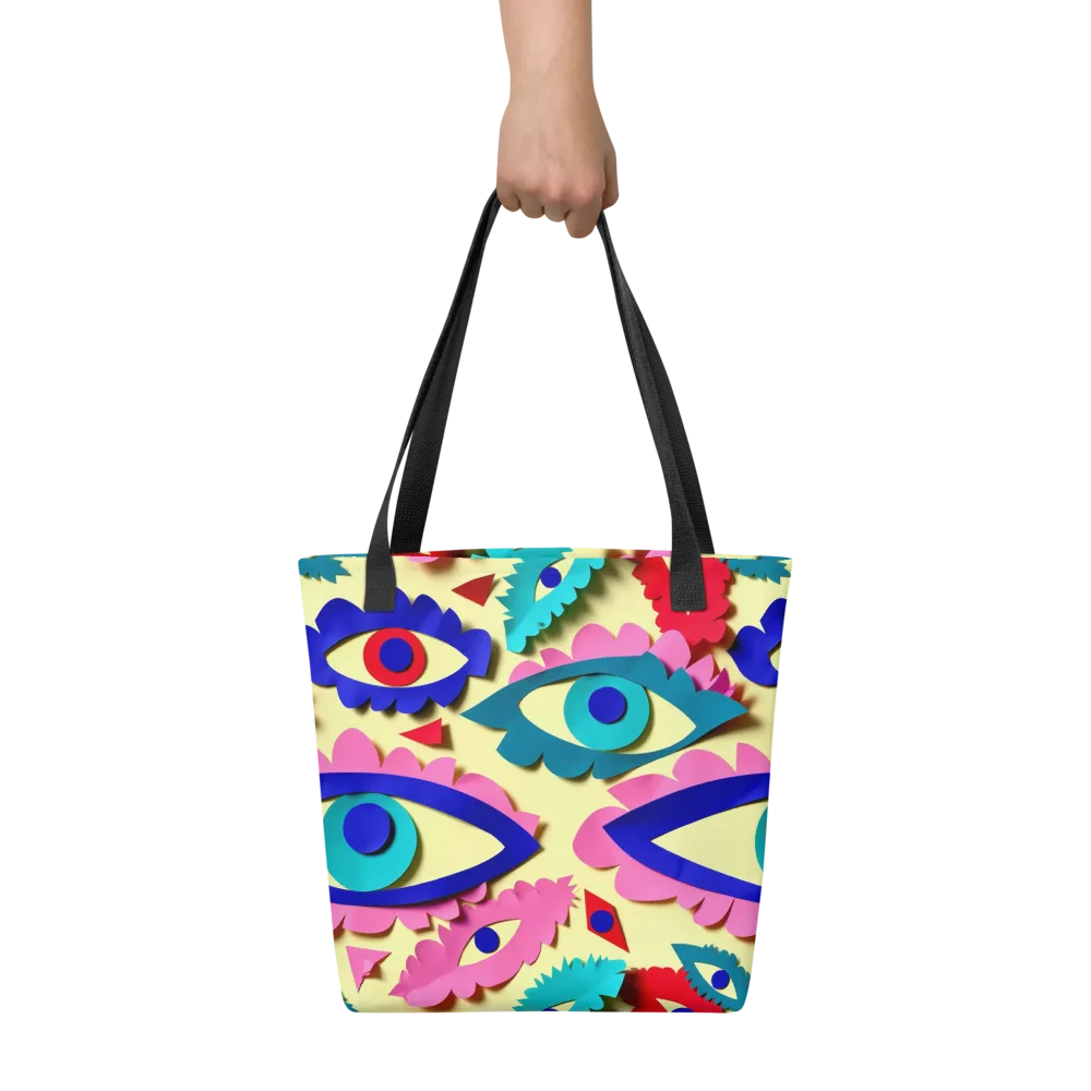 Paper Eye Parade on Tote Bag — Front