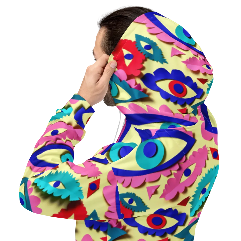 Paper Eye Parade on Hoodie — Back