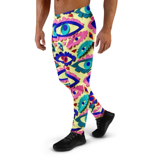 Paper Eye Parade on a Men's Joggers