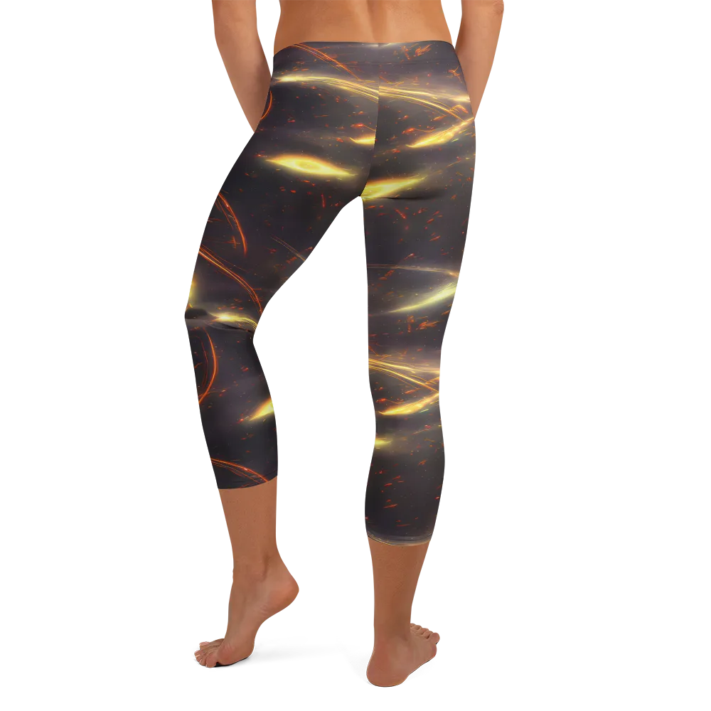 Stellar Arcana on Capri Leggings — Back