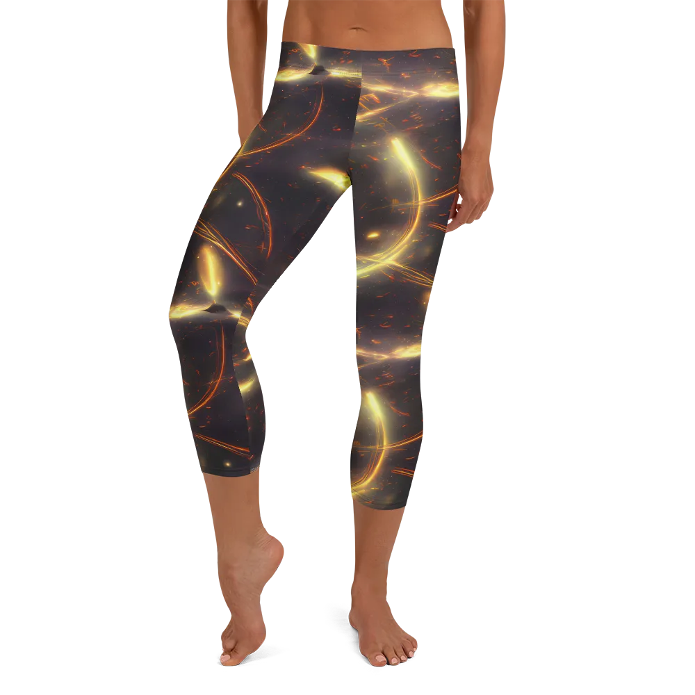 Stellar Arcana on Capri Leggings — Front