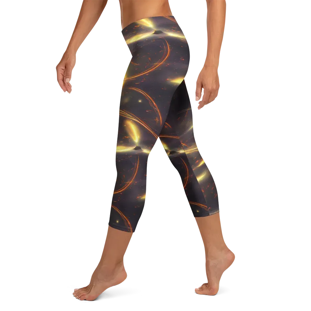 Stellar Arcana on Capri Leggings — Left
