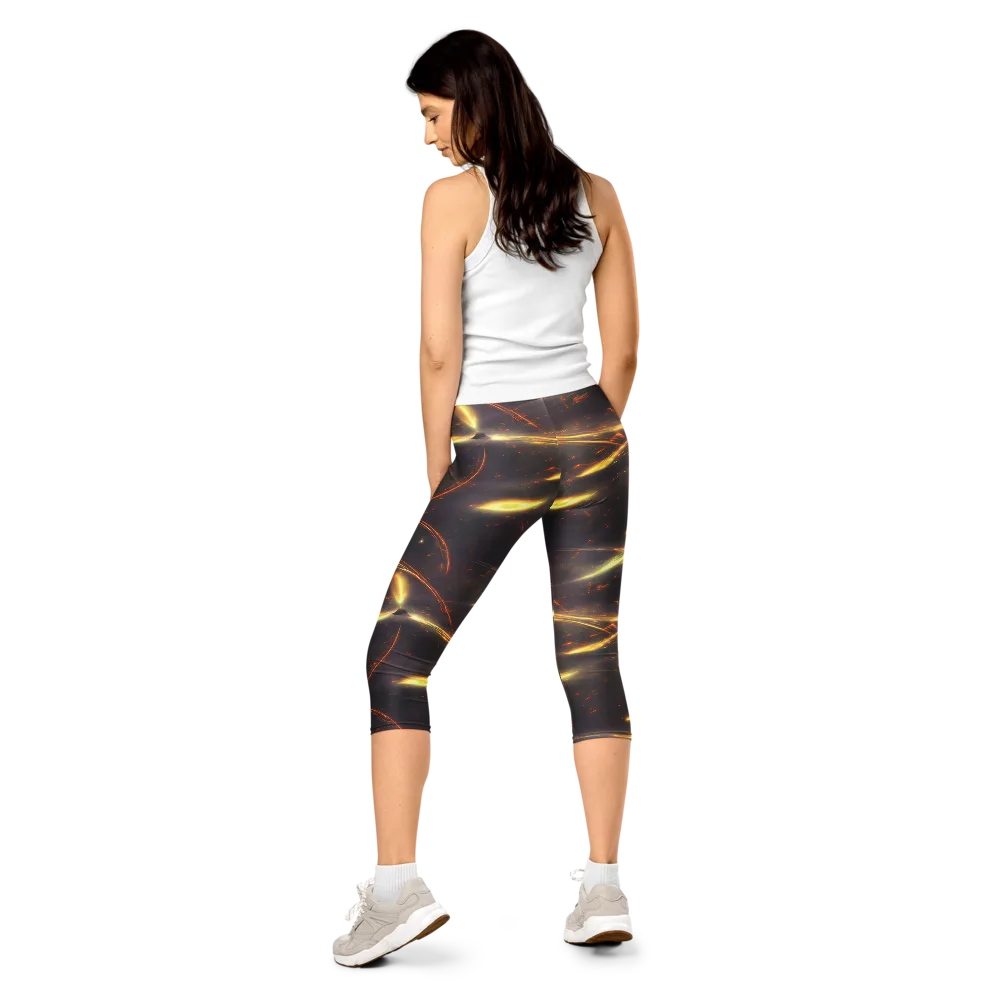 Stellar Arcana on Capri Leggings — Back