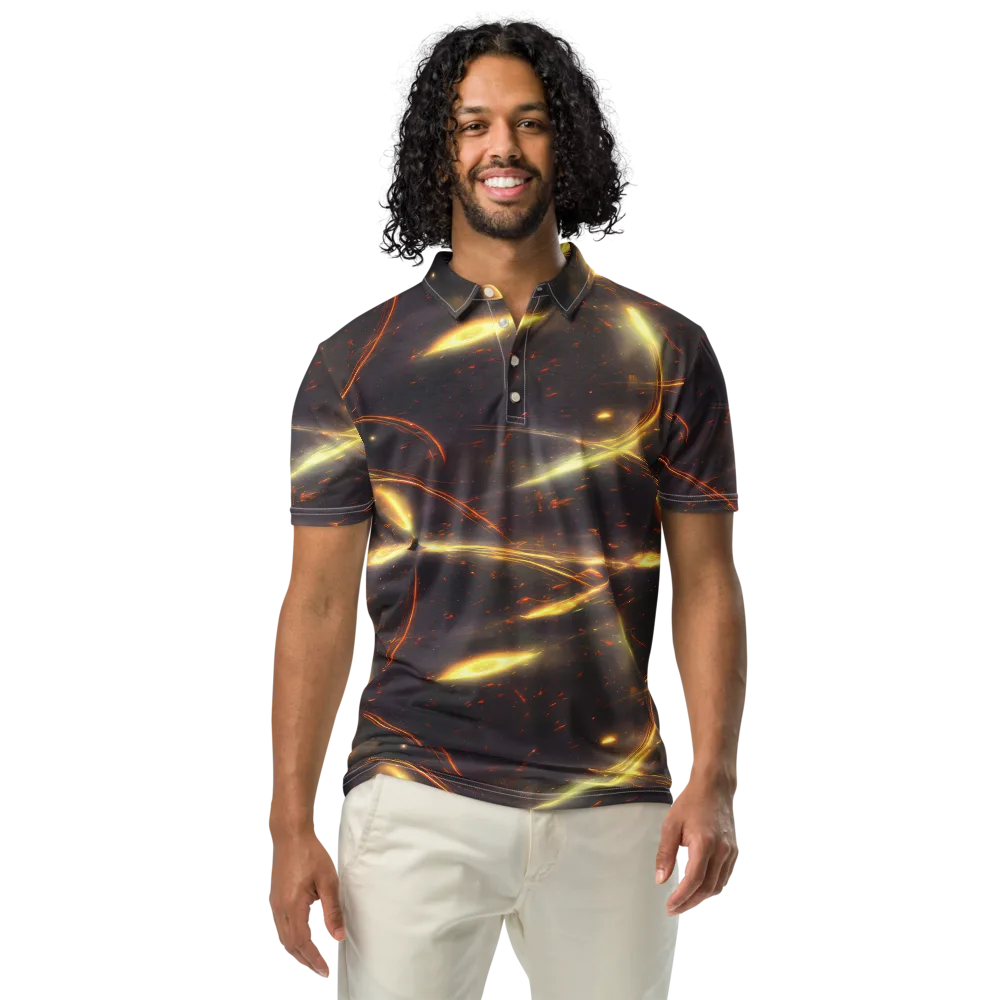 Stellar Arcana on Men's Slim Fit Polo Shirt — Front