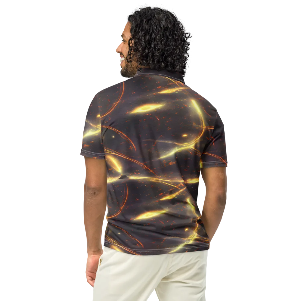 Stellar Arcana on Men's Slim Fit Polo Shirt — Back