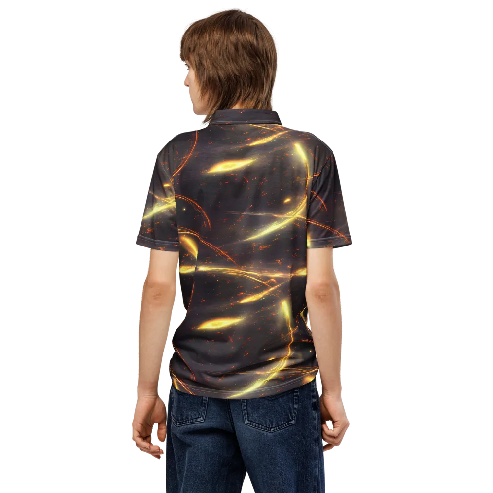 Stellar Arcana on Men's Slim Fit Polo Shirt — Back