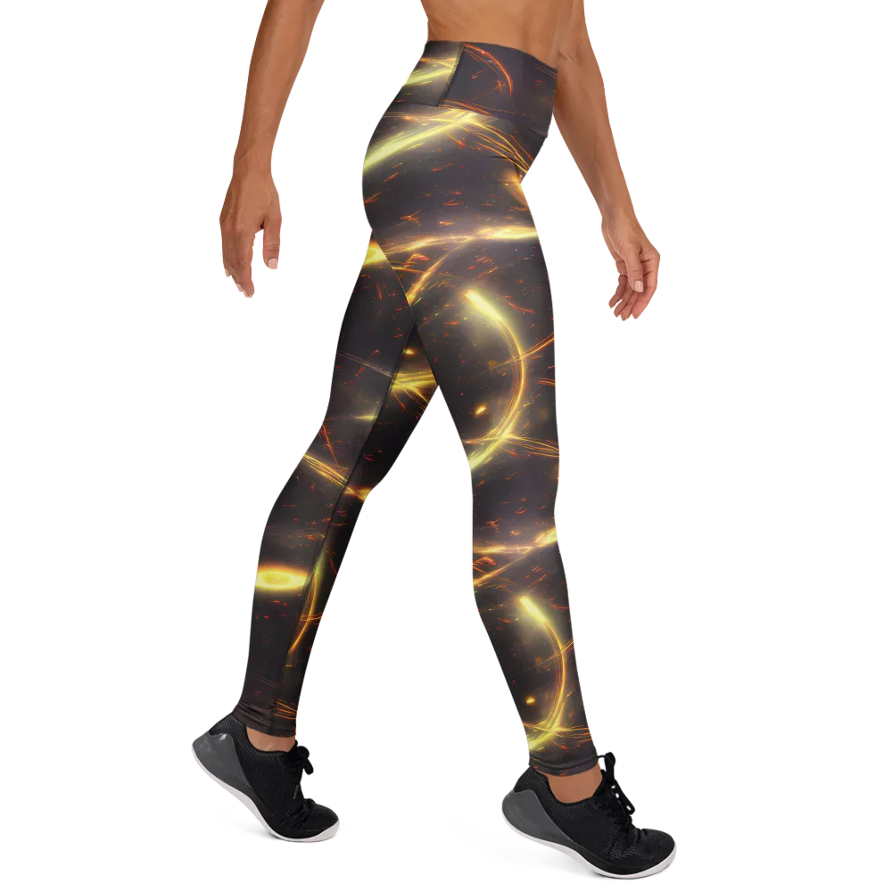 Stellar Arcana on Yoga Leggings — Right