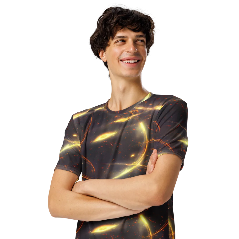 Stellar Arcana on Men's Crew Neck T-Shirt — Left Front