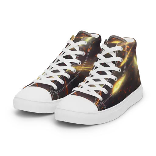 Stellar Arcana on a Women's High Top Canvas Shoes