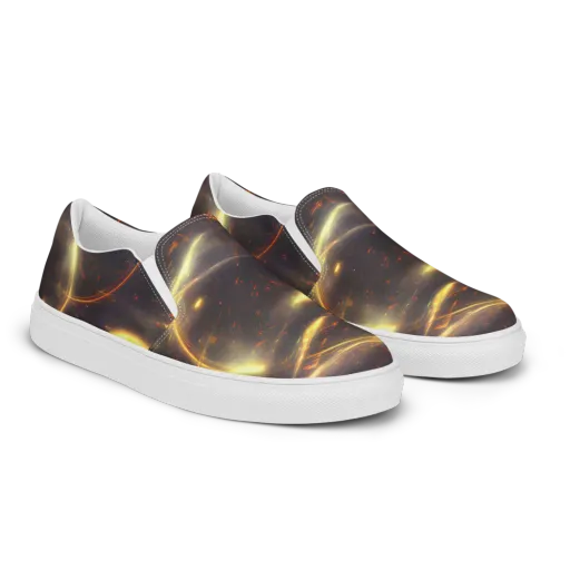 Stellar Arcana on a Men's Slip-On Canvas Shoes