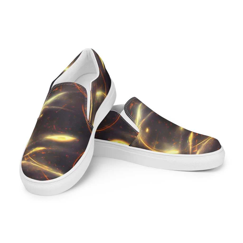 Stellar Arcana on Women's Slip-On Canvas Shoes — Left Front