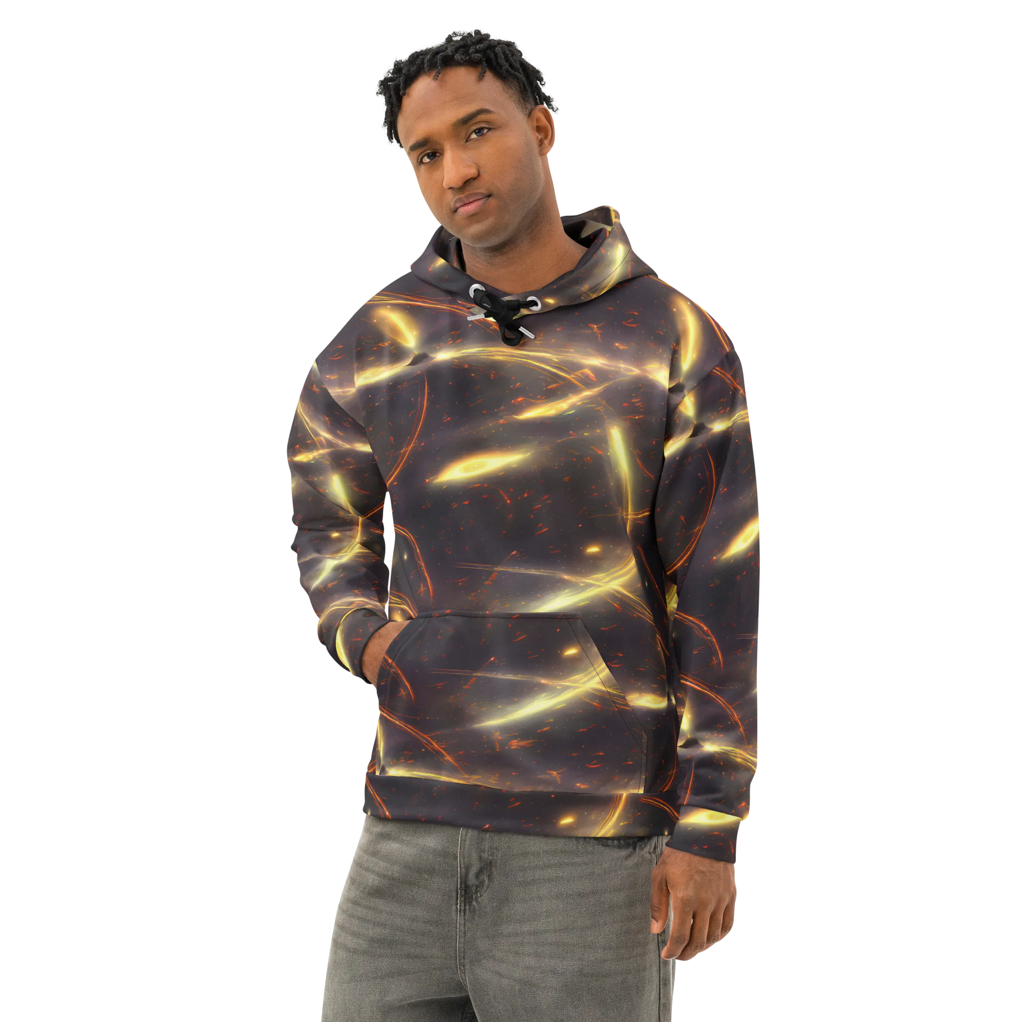 Stellar Arcana on Cotton Hoodie — Left Front