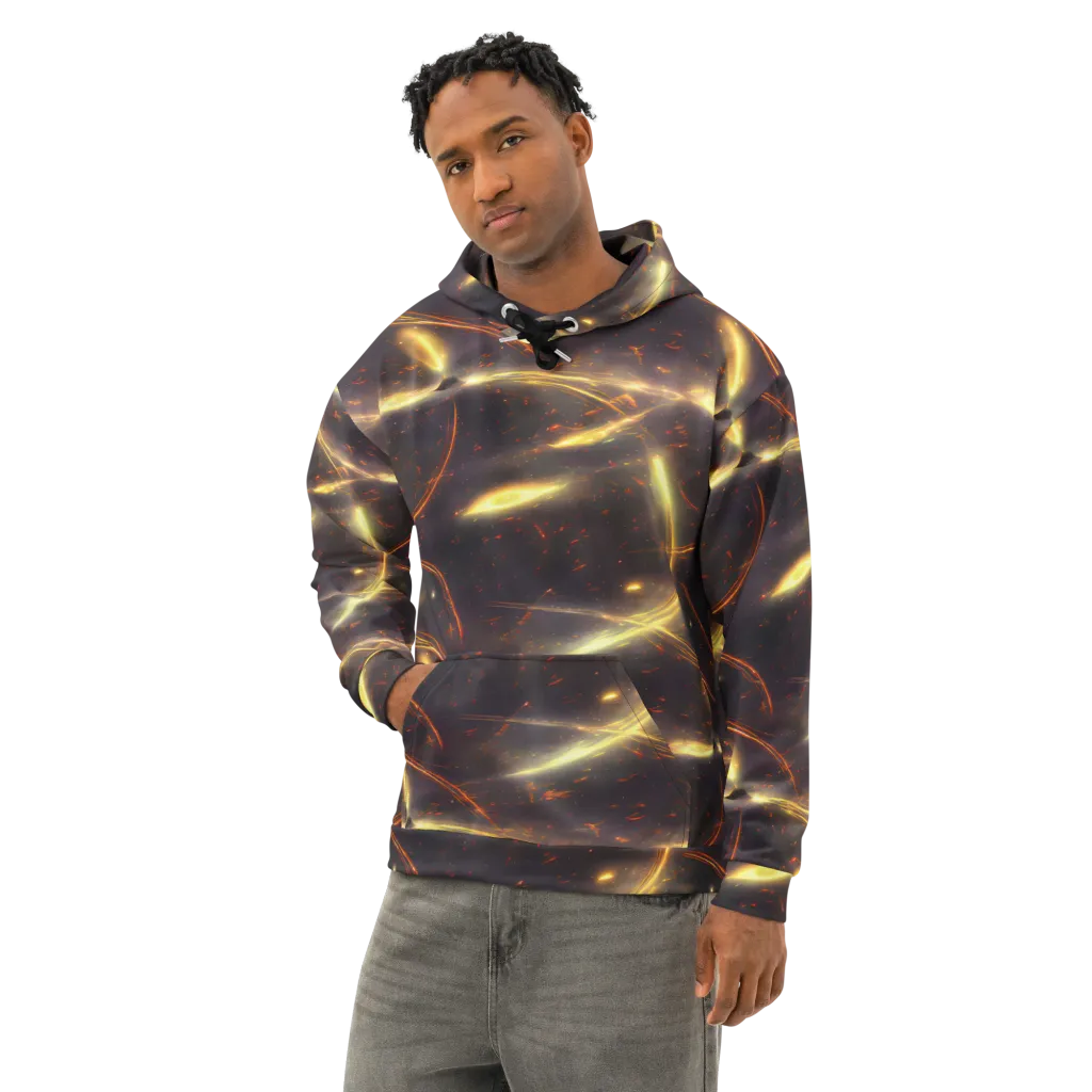 Stellar Arcana on Cotton Hoodie — Left Front