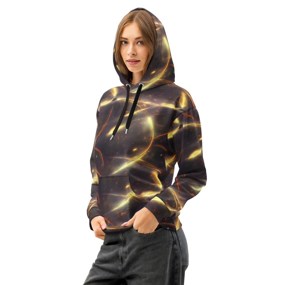 Stellar Arcana on Cotton Hoodie — Left Front