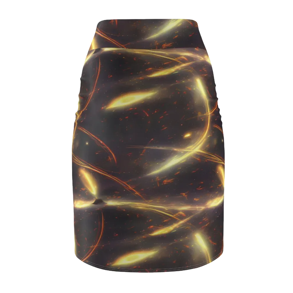 Stellar Arcana on Pencil Skirt — Back