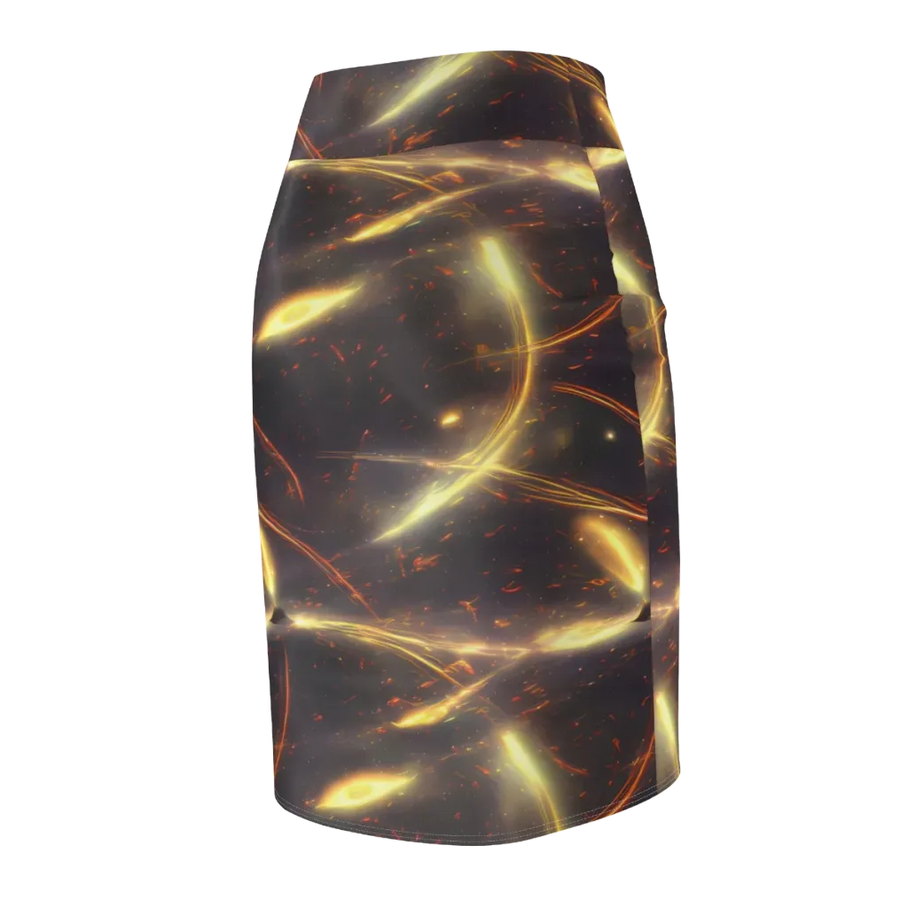 Stellar Arcana on Pencil Skirt — Back Side