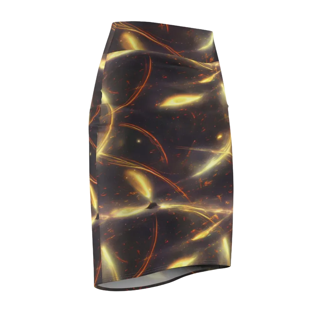 Stellar Arcana on Pencil Skirt — Front Side