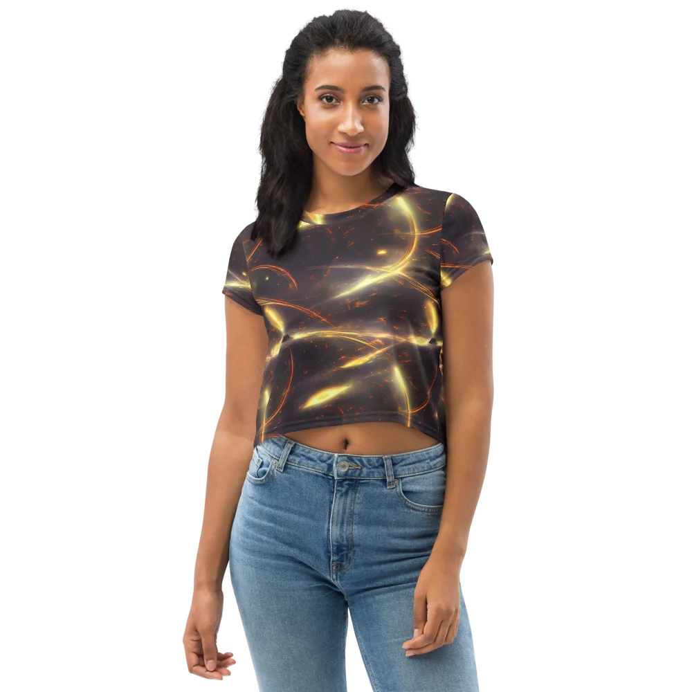 Stellar Arcana on Crop Tee — Front