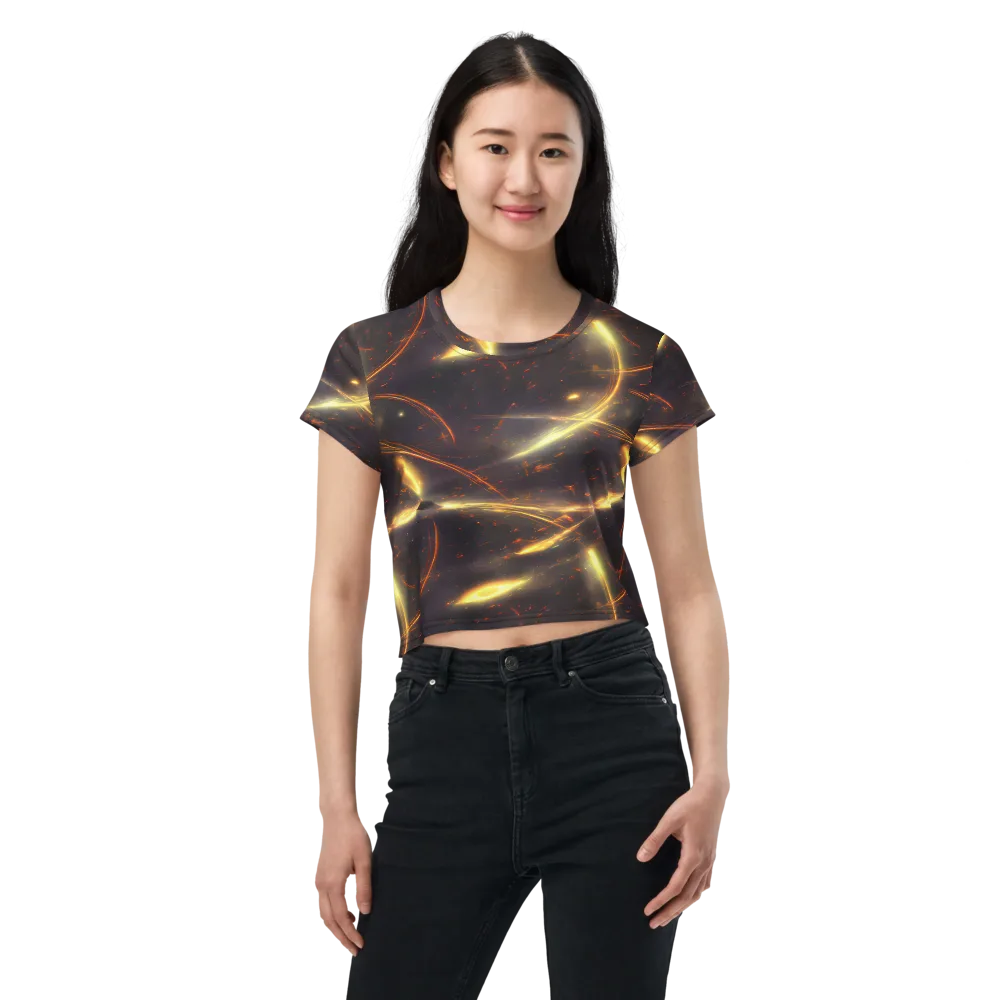 Stellar Arcana on Crop Tee — Front