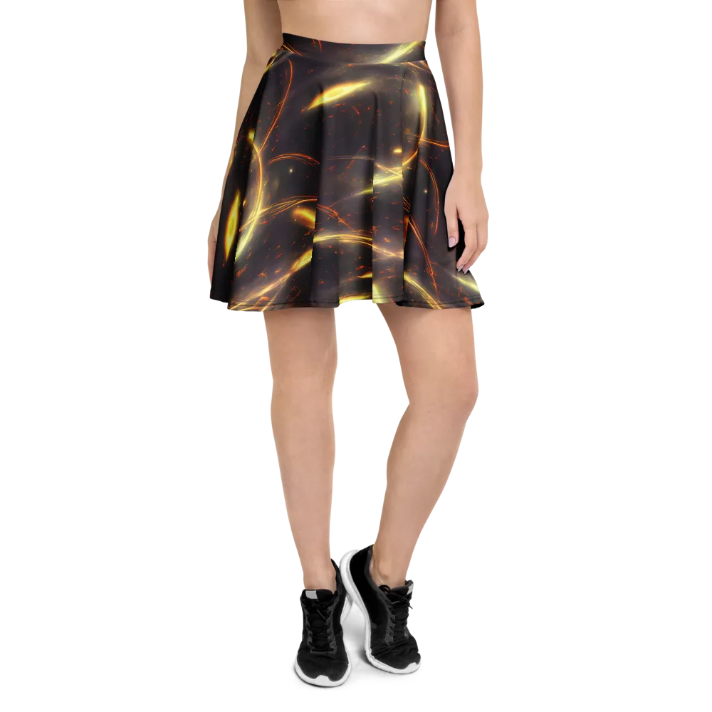 Stellar Arcana on Skater Skirt — Front