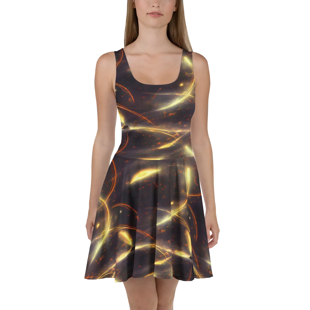 Stellar Arcana on Skater Dress — Front