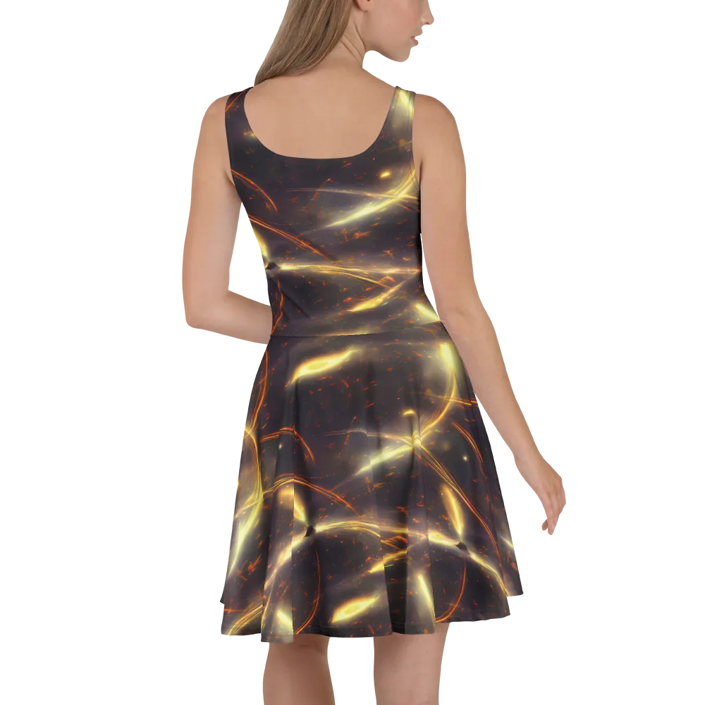 Stellar Arcana on Skater Dress — Back