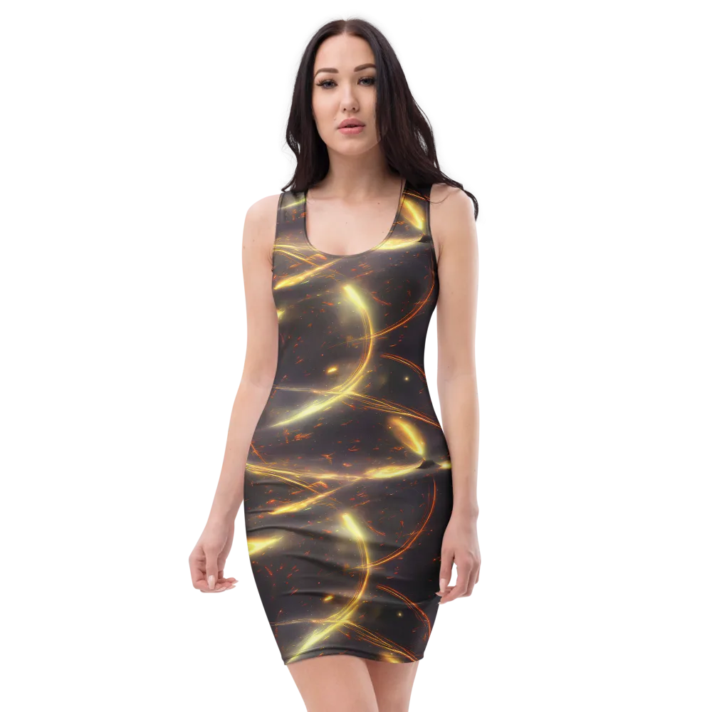 Stellar Arcana on Bodycon Dress — Front