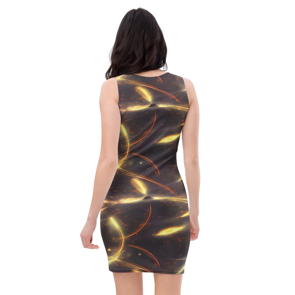 Stellar Arcana on Bodycon Dress — Back
