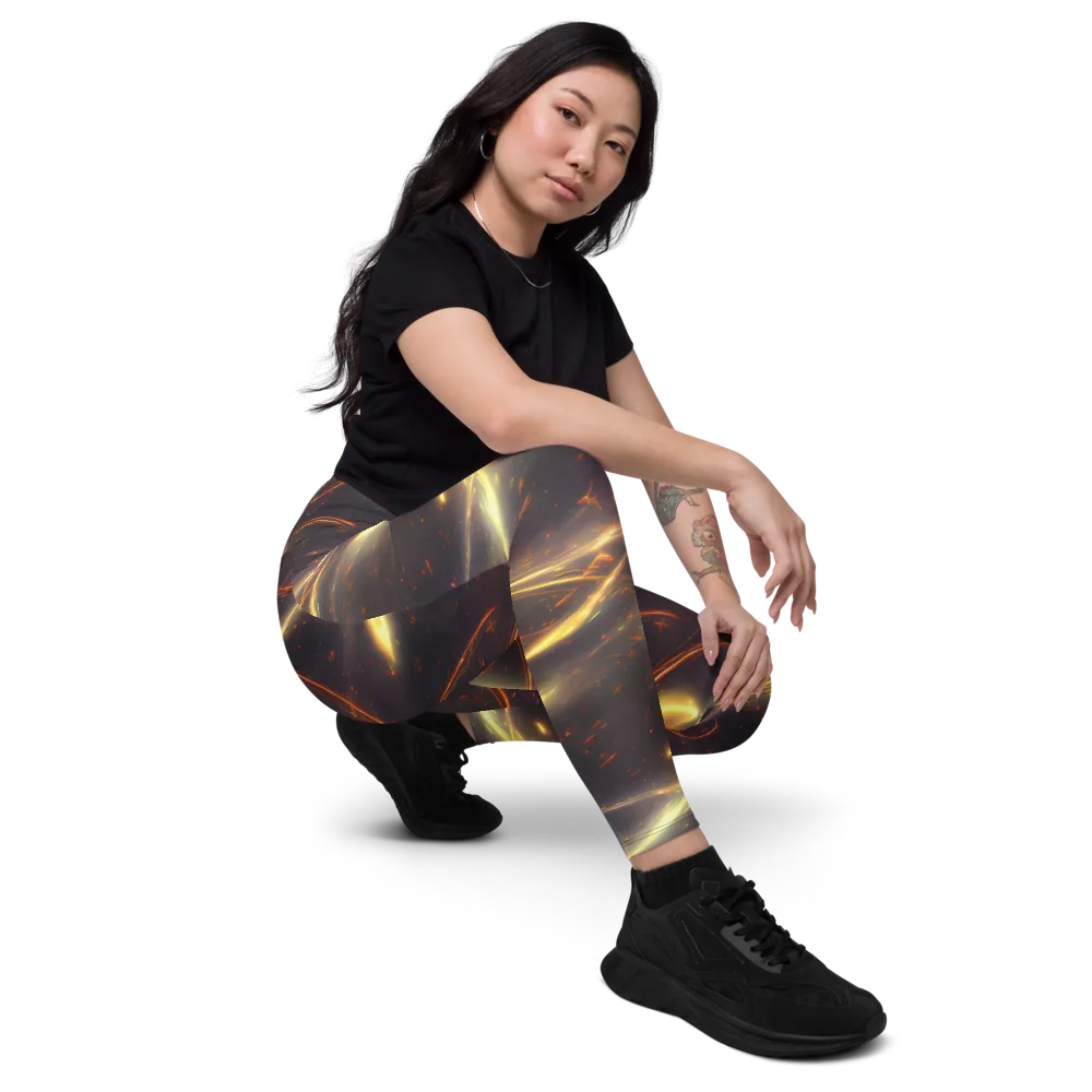Stellar Arcana on Leggings with Pockets — Right Front