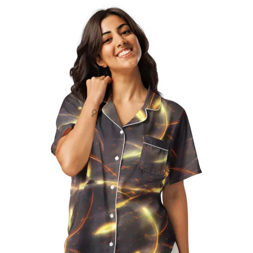 Stellar Arcana on a Women's Short Sleeve Pajama Top