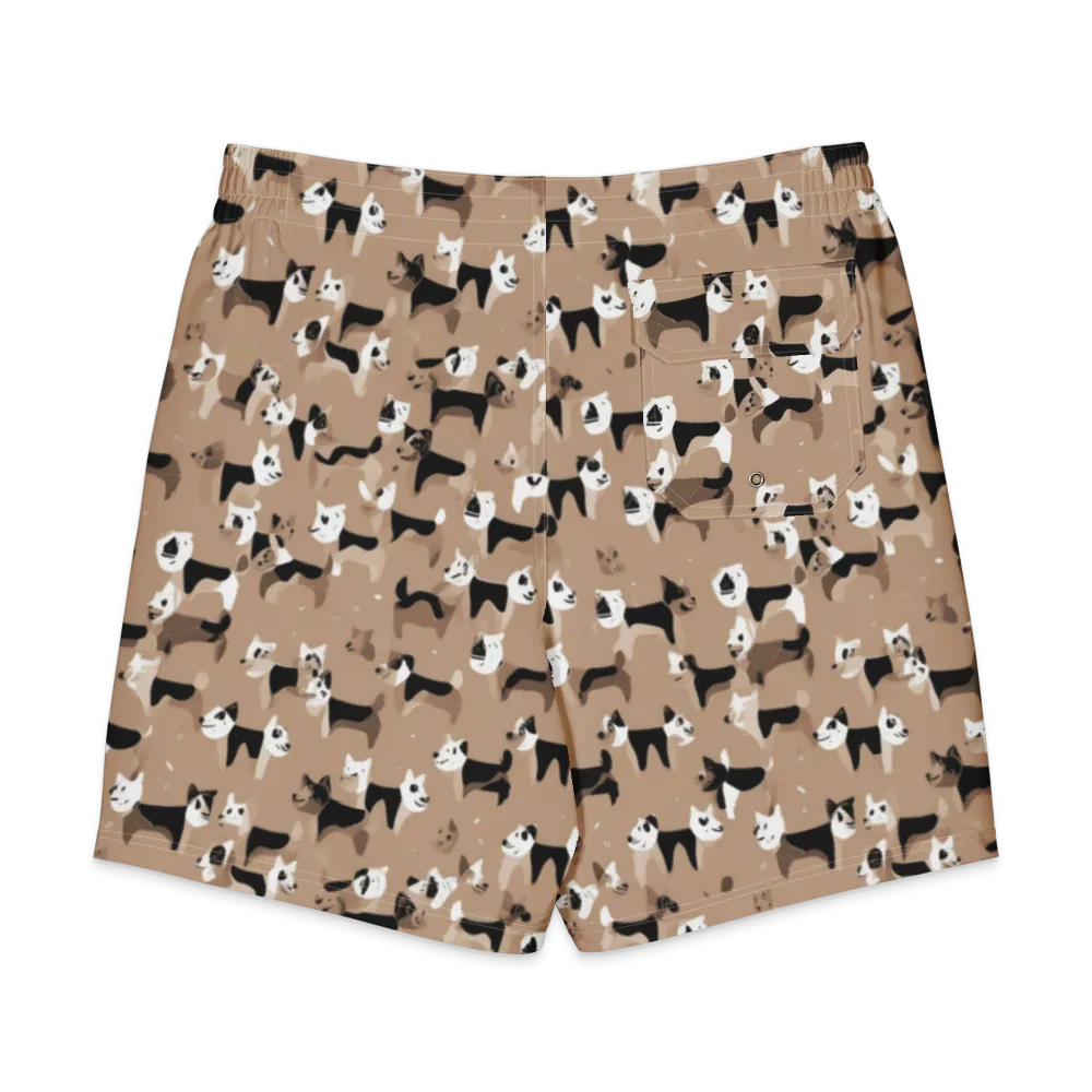 Café Catwalk on Men's Board Shorts — Back