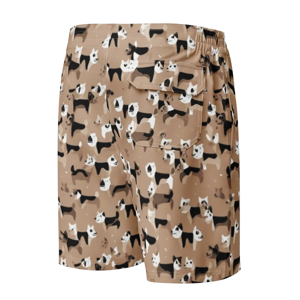 Café Catwalk on Men's Board Shorts — Back