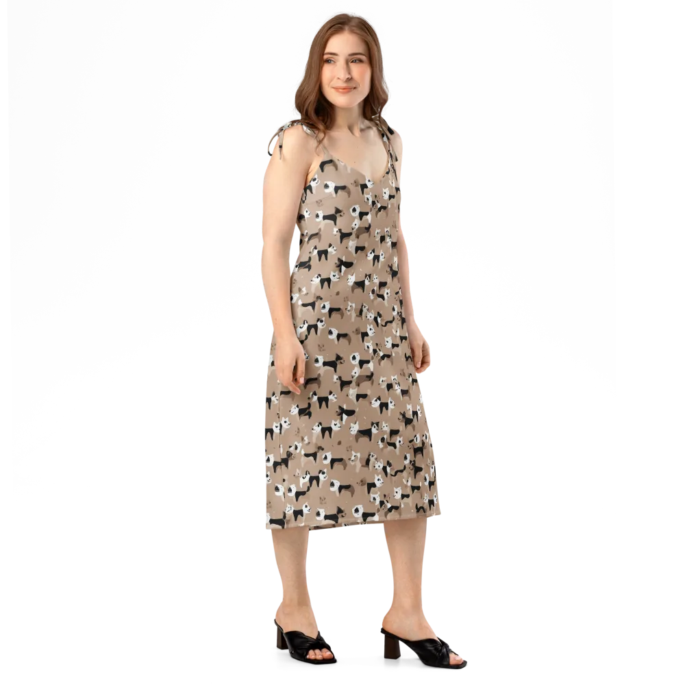 Café Catwalk on Slip Dress — Right Front